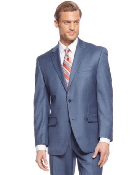 michael kors navy sharkskin suit|Michael Kors wool pants.